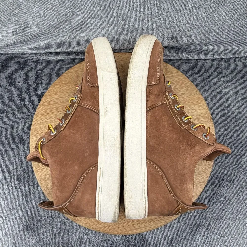 Timberland Shoes Mens Size 9 Brown Leather SensorFlex Casual Sneakers A1G9B